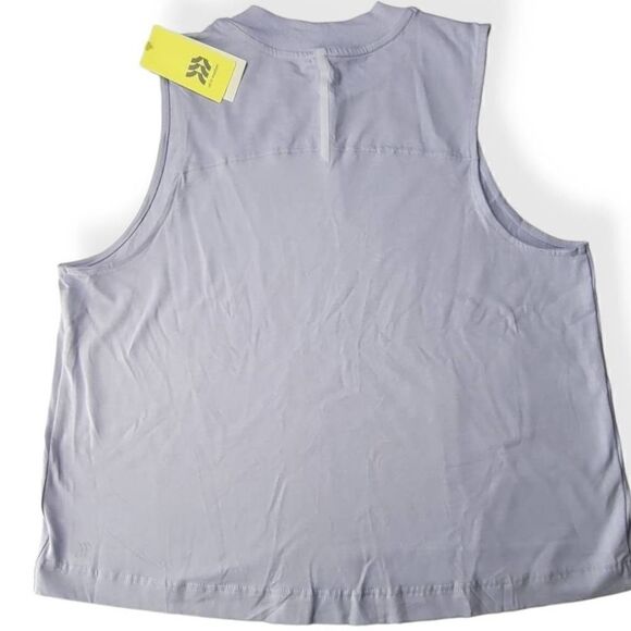 All In Motion Sleeveless Boxy Fit Cropped Top Supima cottom Large - Picture 2 of 3